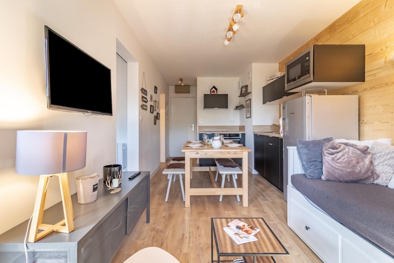 Ferienwohnung Les Gourgs Blancs - 80M Des Pistes - 6 Personnes Génos Exterior foto